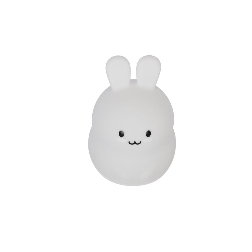 Akku-LED-Nachtlicht 'Hase' weiß 12 cm, mit Farbwechsler