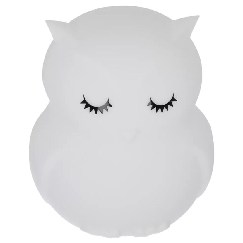 Akku-LED-Nachtlicht 'Eule' weiß 12 cm, mit Farbwechsler