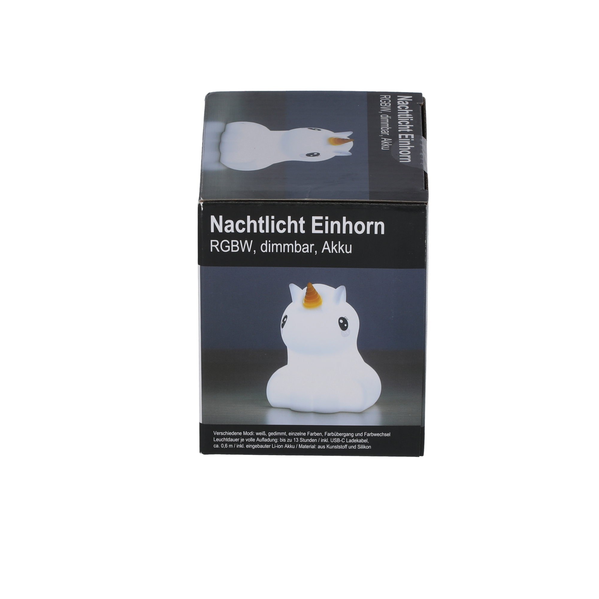 Akku-LED-Nachtlicht 'Einhorn' weiß 12 cm, mit Farbwechsler
