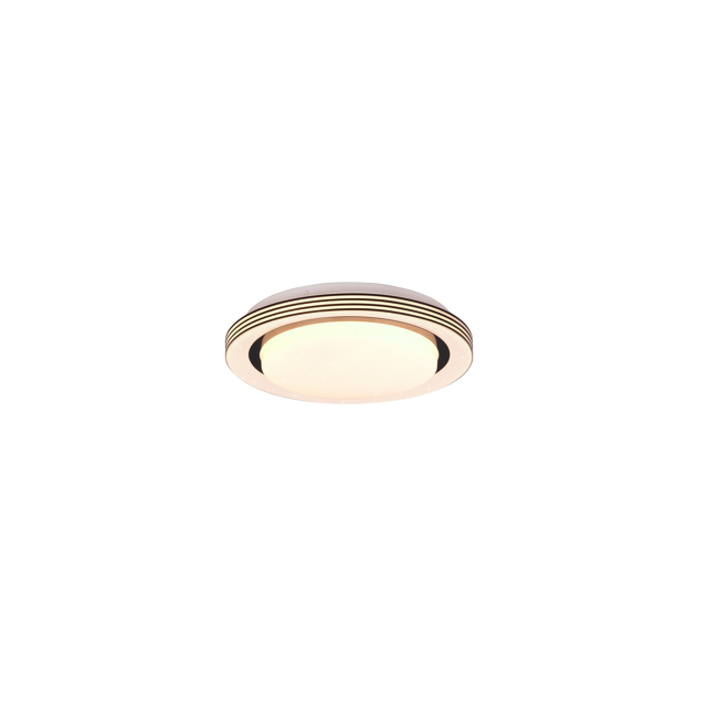 Bild von LED-Deckenleuchte 'Atria' weiß/schwarz Ø 27 x 7 cm 1080 lm