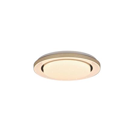 2. Bild von LED-Deckenleuchte 'Atria' weiß/schwarz Ø 38 x 7,5 cm 2000 lm