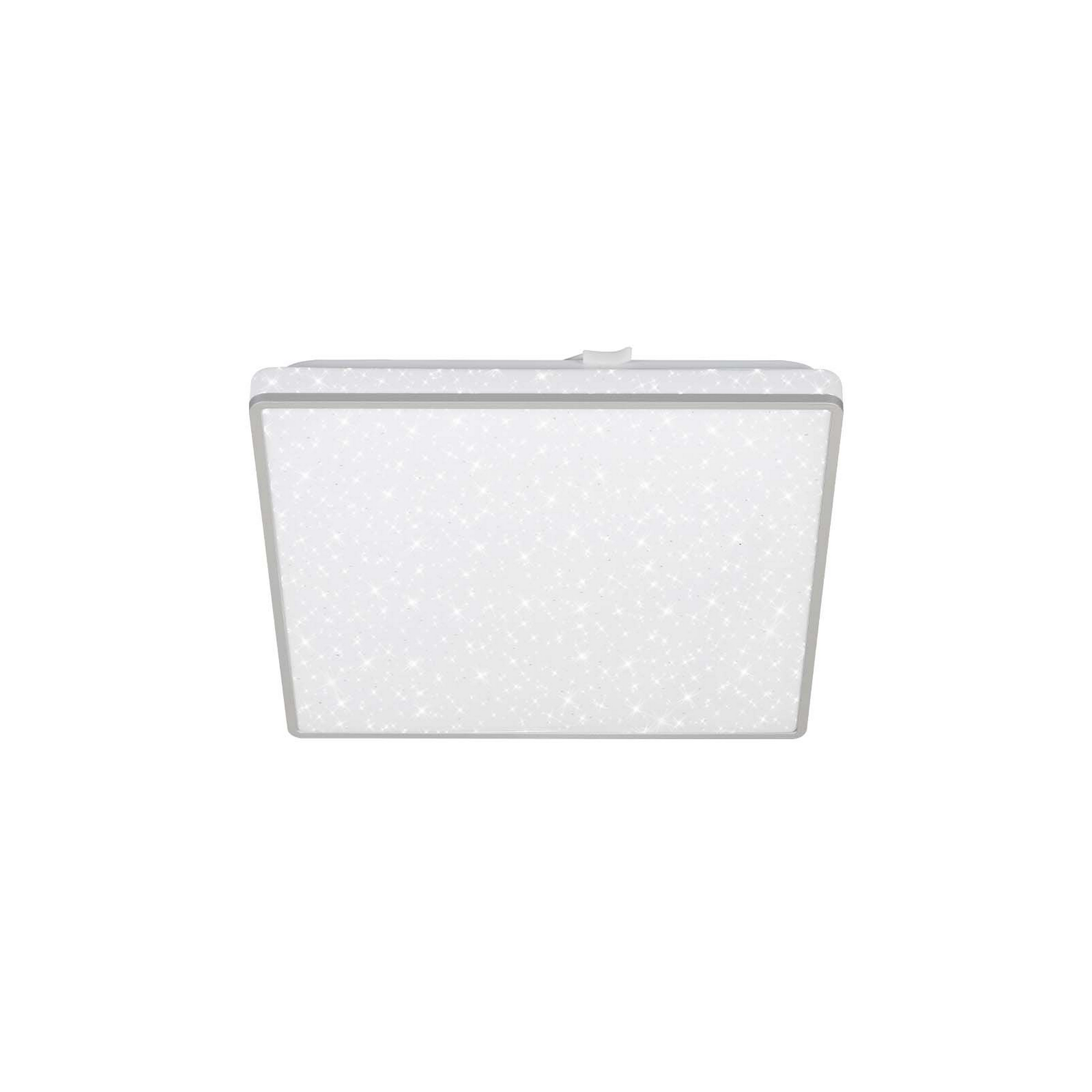 Quadratische LED-Deckenleuchte mit Sternenhimmel-Effekt