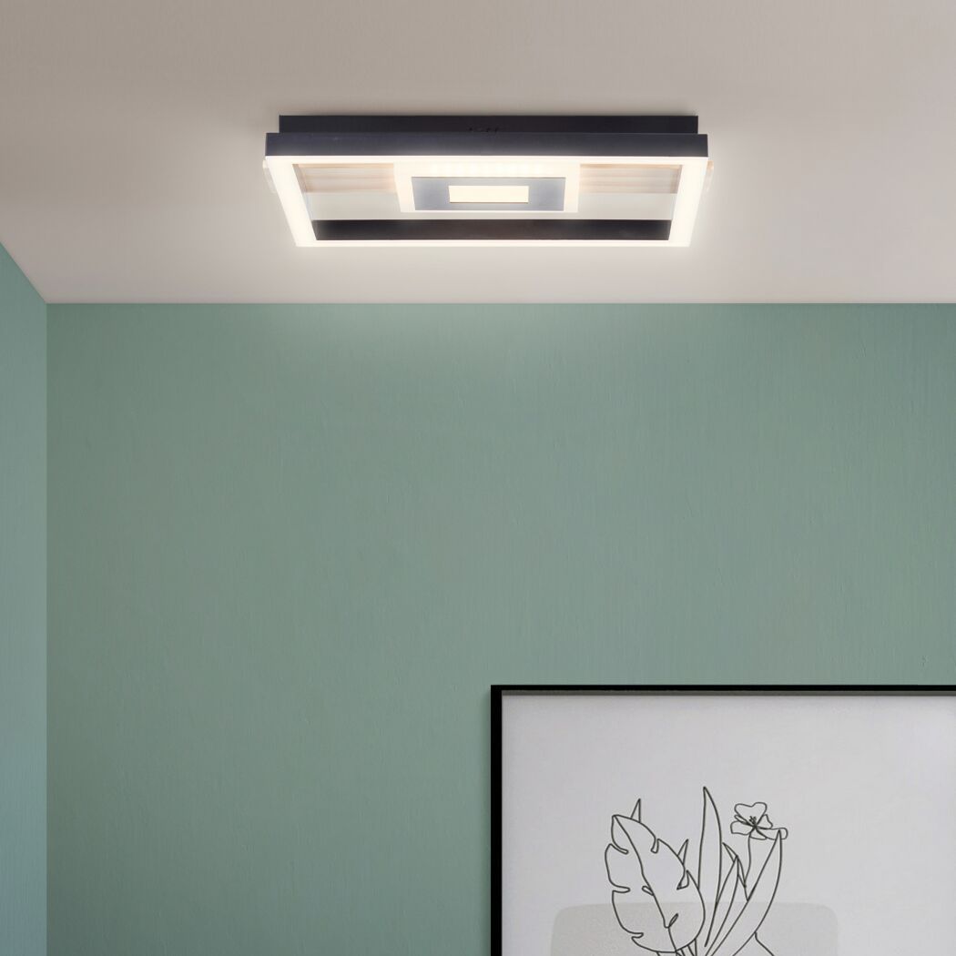 LED-Deckenleuchte 'Baldo' 2600 lm warmweiß 29,5 x 27,5 cm