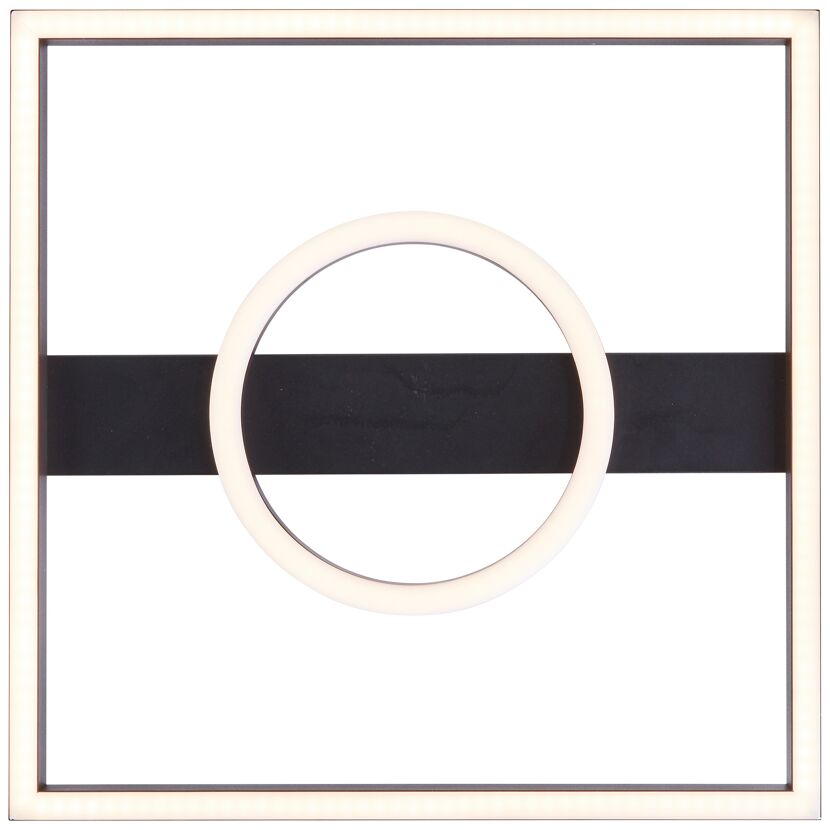 LED-Deckenleuchte 'Maureen' schwarz 40 x 40 cm
