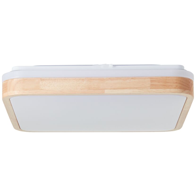 LED-Deckenleuchte 'Tumeo' holzfarben/weiß 41 x 41 cm