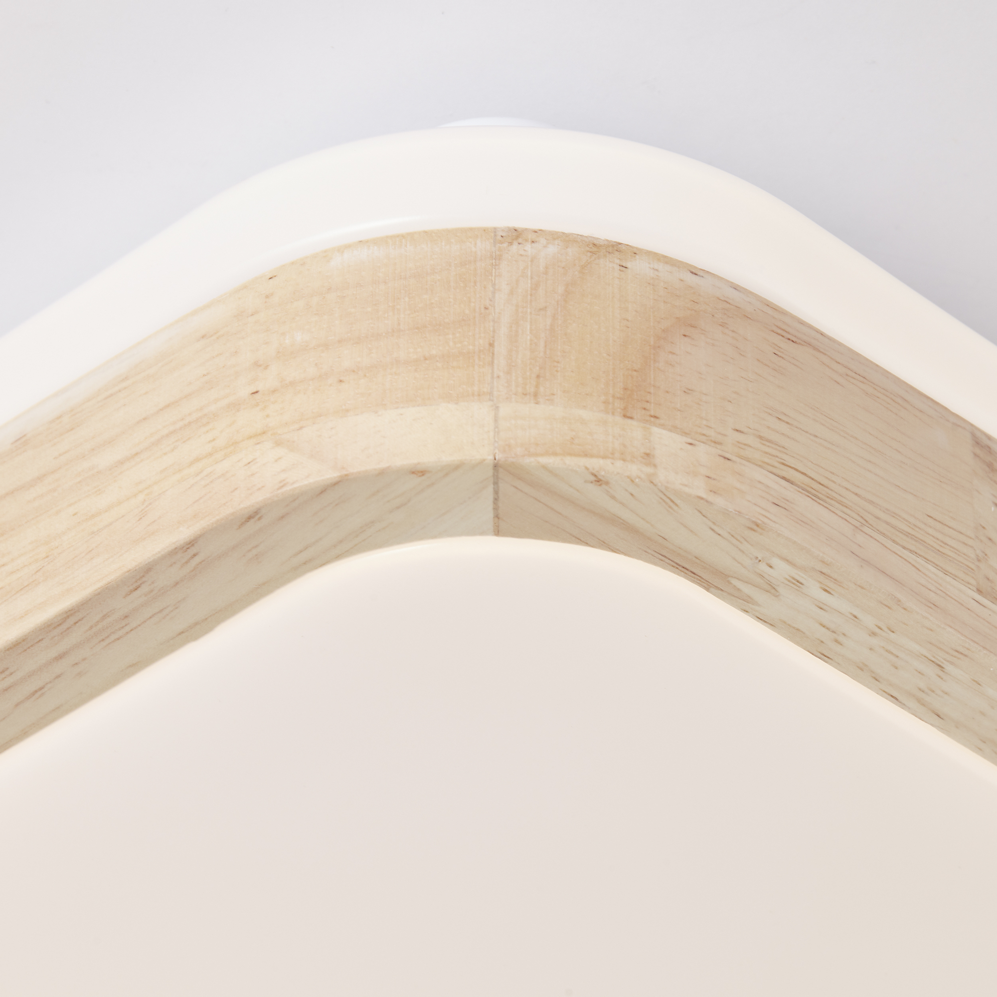 LED-Deckenleuchte 'Tumeo' holzfarben/weiß 41 x 41 cm
