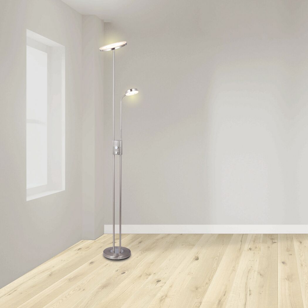 LED-Stehlampe 'Smilla' dimmbar 29 W 750 lm warmweiß Ø 25,4 x 180 cm