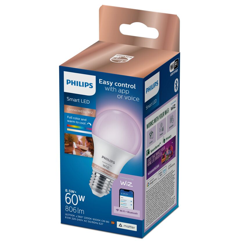Smarte LED-Lampe 'A60 RGB' E27 60 W 2200-6500 K