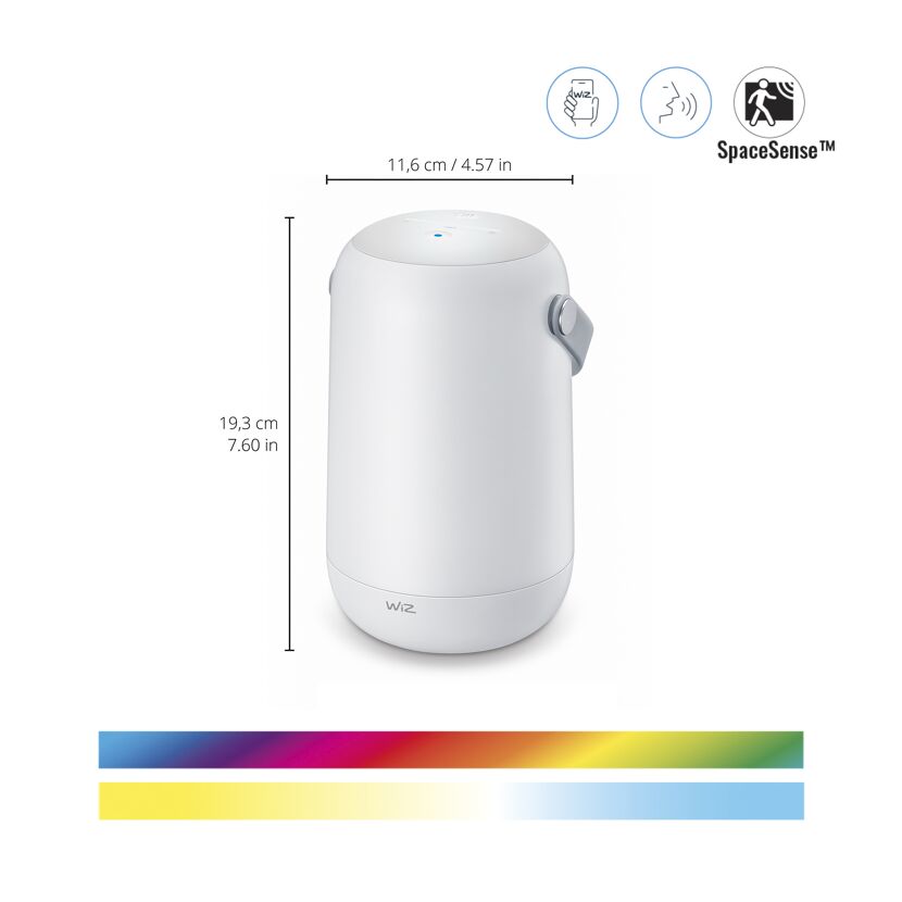 Tragbare Tischleuchte 'WiZ Mobile Portable RGB' 400 lm WiFi BT