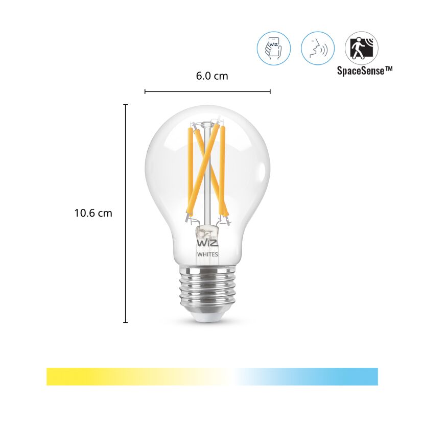 LED-Leuchtmittel 'WiZ' klar 7 W 806 lm