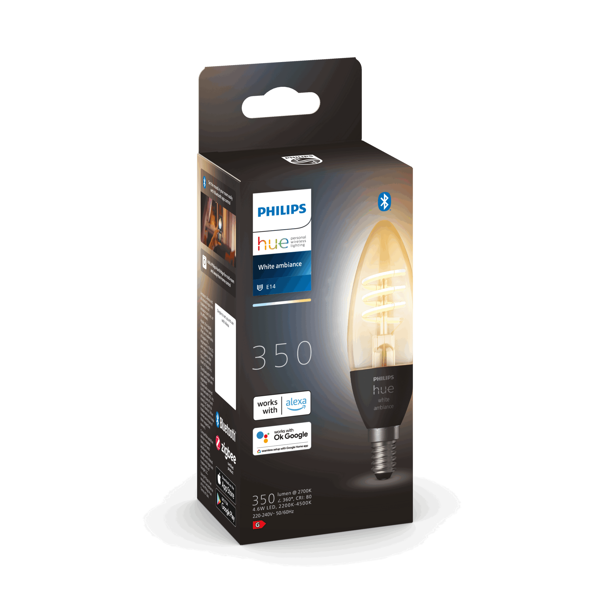 Smarte LED-Filament-Lampe 'Hue White Ambiance' E14 350 lm + product picture