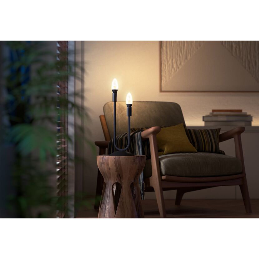 Smarte LED-Filament-Lampe 'Hue White Ambiance' E14 350 lm
