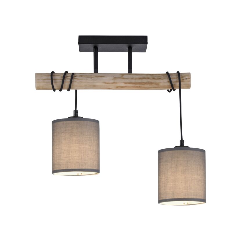 LED-Deckenleuchte 'Green Tribu' taupe 47,5 x 40 x 13,5 cm