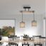 LED-Deckenleuchte 'Green Tribu' taupe 47,5 x 40 x 13,5 cm