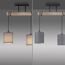 LED-Deckenleuchte 'Green Tribu' taupe 47,5 x 40 x 13,5 cm