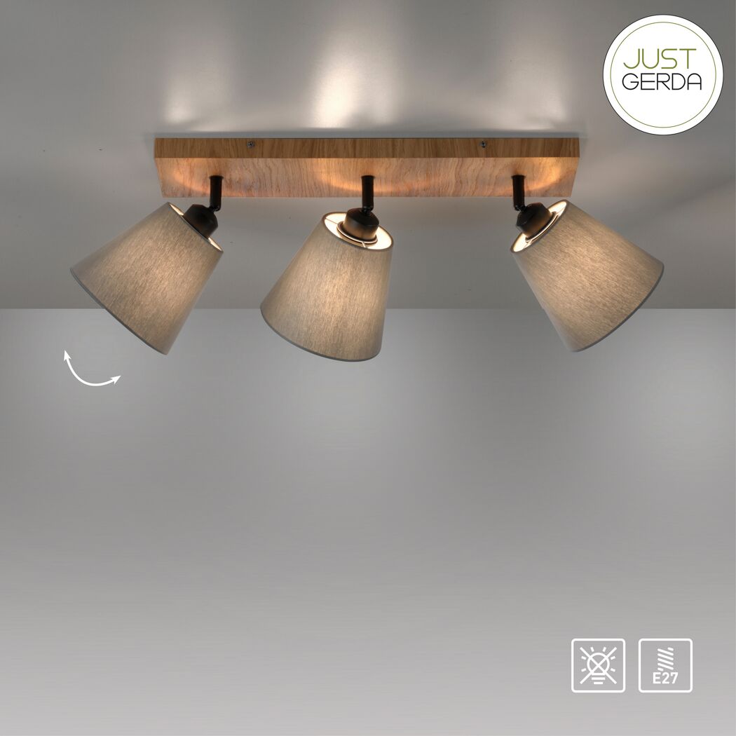 Spot 'Michel' 3-flammig E27 120 W 77 x 26 x 28 cm