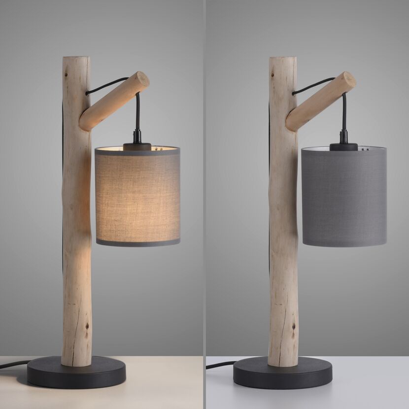 LED-Tischleuchte 'Green Tribu' taupe 16 x 52,5 x 26,5 cm