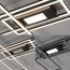 Moderne schwarze LED-Deckenleuchte ASMIN