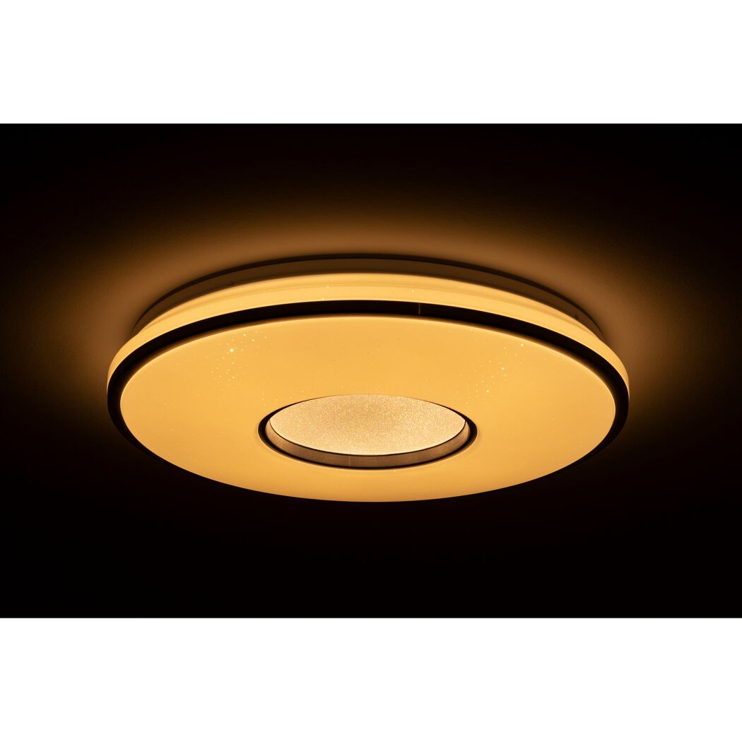 LED-Deckenleuchte 'Shining Silverstar' dimmbar 24 W 2000 lm warmweiß bis tageslichtweiß Ø 49 x 7,5 cm