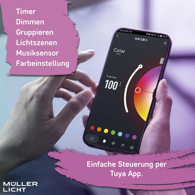 LED-Streifen 'Smart' RGB 2 m