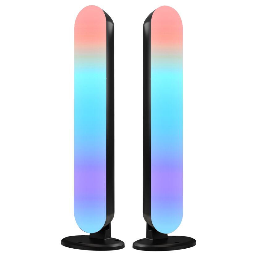 Zwei LED-Lichtbalken mit Farbverlauf