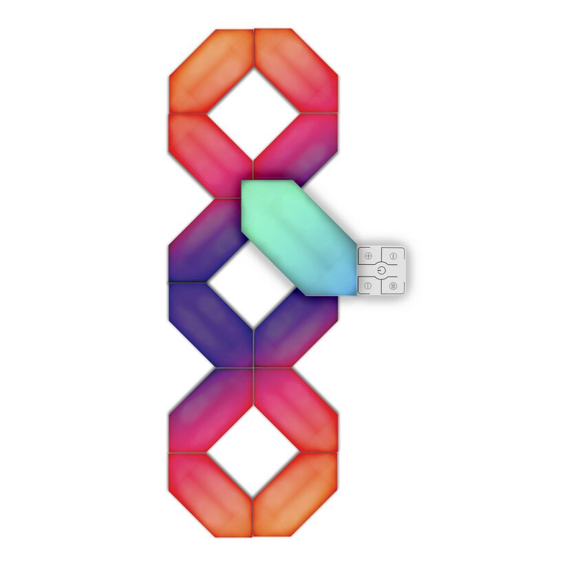 Panelleuchte 'Hexagon' RGBWIC 24 W 12-teilig