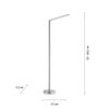 LED-Stehlampe 'Dawda' dimmbar 4,8 W 590 lm warmweiß 51,5 x 165,5 x 51,5 cm