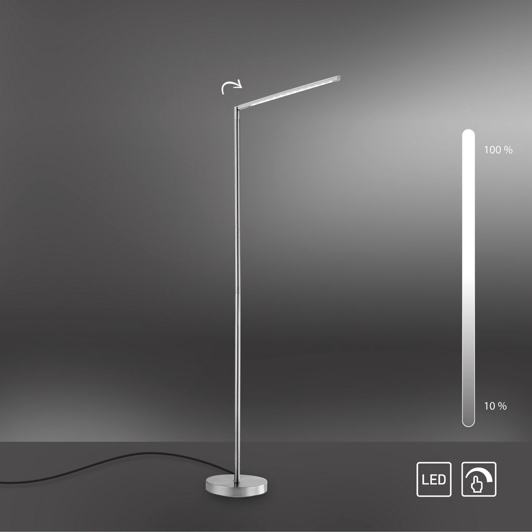 LED-Stehlampe 'Dawda' dimmbar 4,8 W 590 lm warmweiß 51,5 x 165,5 x 51,5 cm