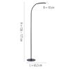 LED-Stehlampe 'Kelly' dimmbar 7 W 1180 lm warmweiß bis tageslichtweiß 63 x 175 x 63 cm