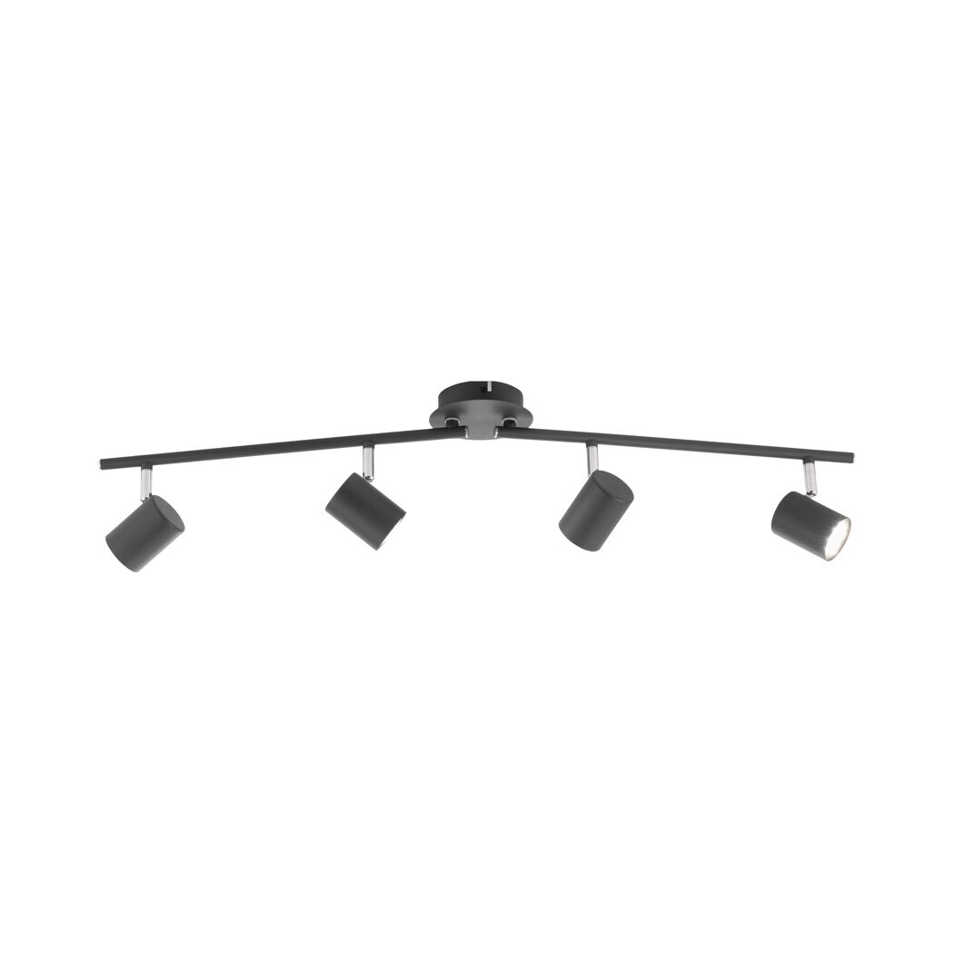 LED-Spot 'Tarik' 4-flammig GU10 18 W 360 lm warmweiß 83,4 x 16 x 76,5 cm
