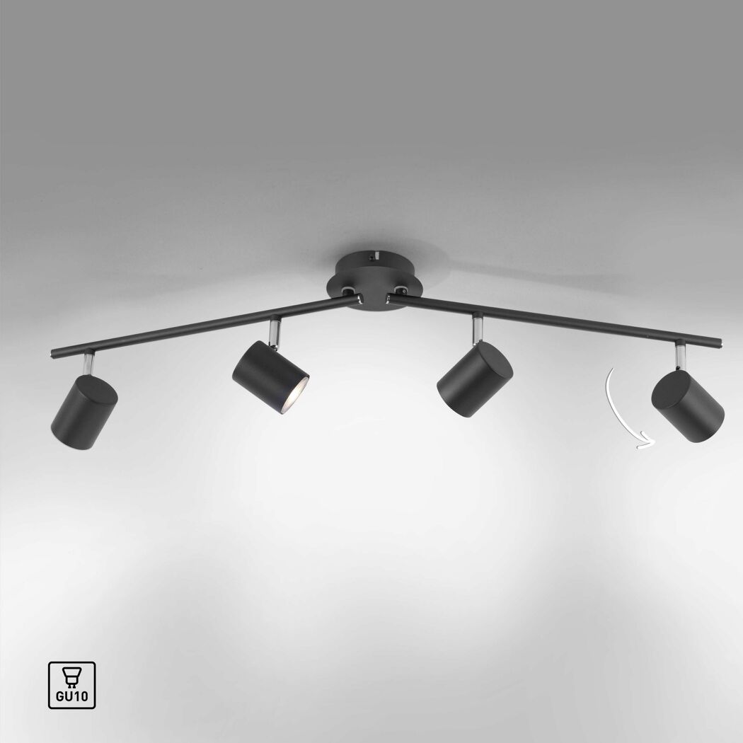 LED-Spot 'Tarik' 4-flammig GU10 18 W 360 lm warmweiß 83,4 x 16 x 76,5 cm