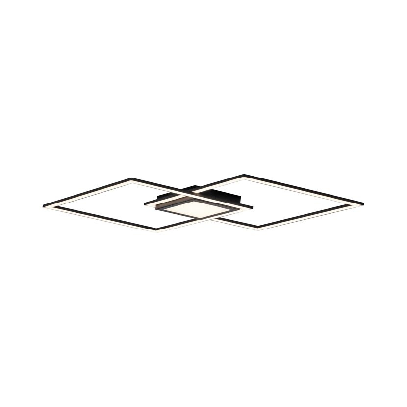 Deckenleuchte 'Asmin' schwarz/weiß 106 x 37 x 5,2 cm