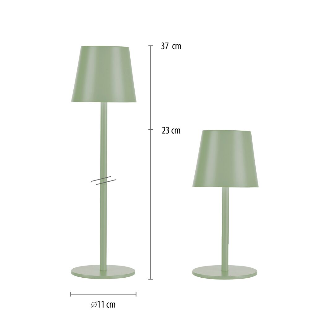 LED-Tischlampe 'Euria' dimmbar 3 W 320 lm warmweiß Ø 11 x 37 cm