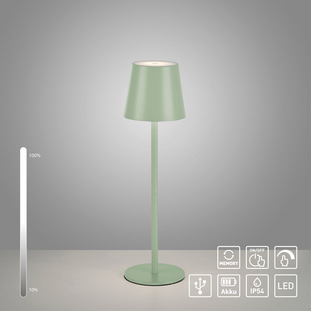 LED-Tischlampe 'Euria' dimmbar 3 W 320 lm warmweiß Ø 11 x 37 cm