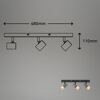 Spot 3-flammig E27 5 x 11 x 48 cm
