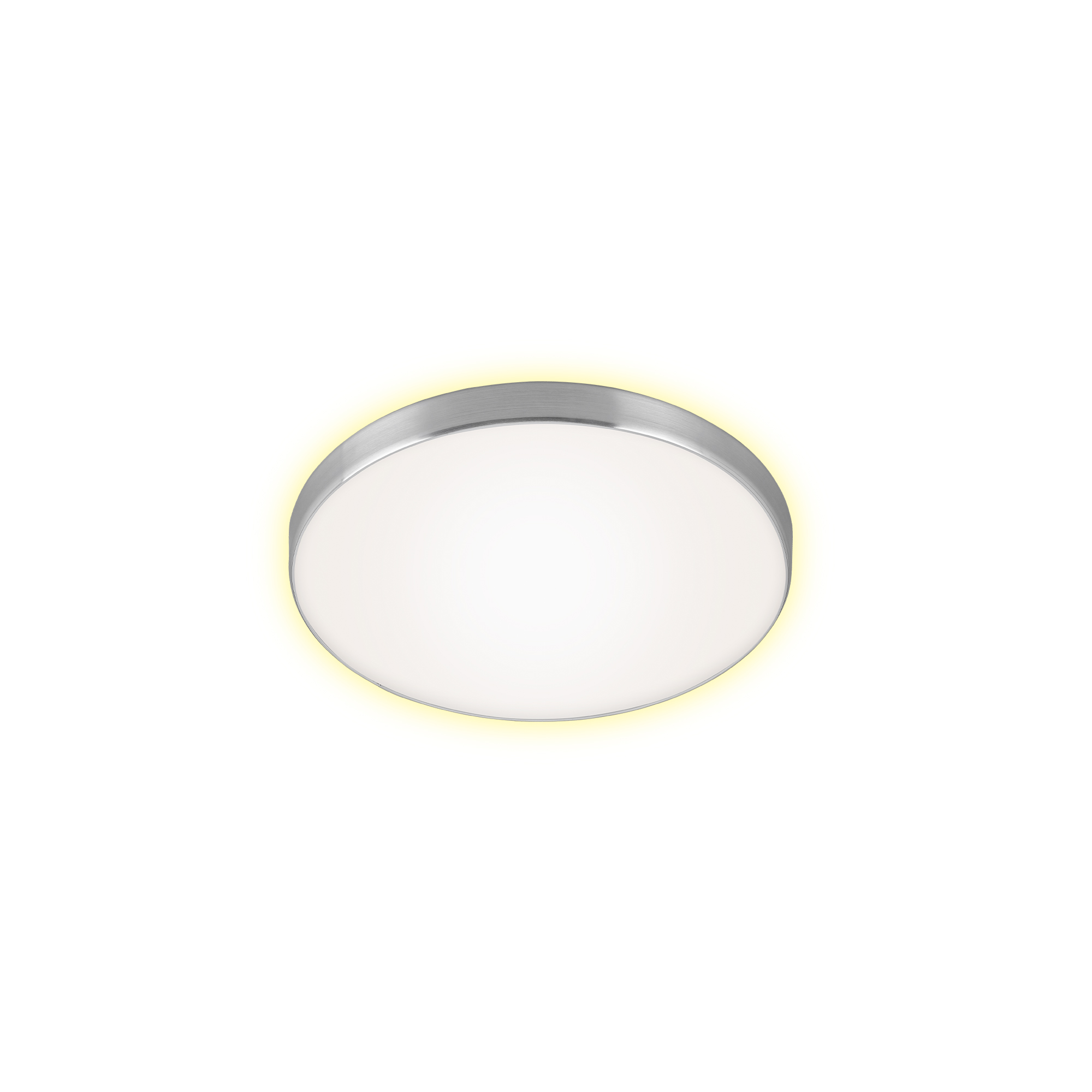 LED-Deckenleuchte alu/weiß 1200 lm Backlighteffekt Ø 28,5 x 6 cm + product picture