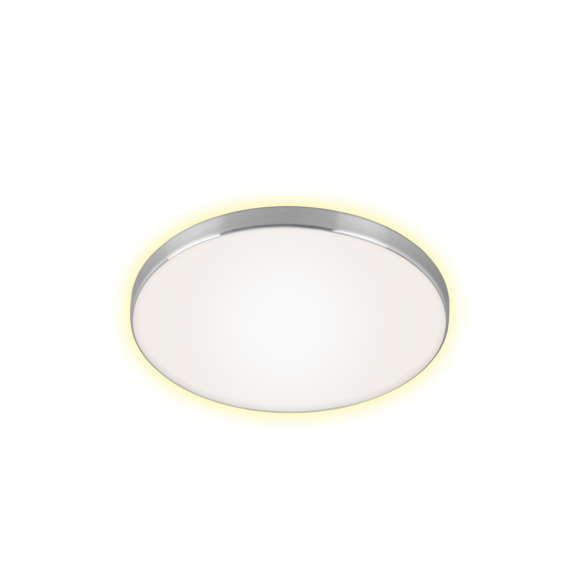 LED-Deckenleuchte alu/weiß 1850 lm Backlighteffekt Ø 35,5 x 6,5 cm + product picture