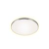 runde LED Deckenleuchte mit silbernem Rand und Backlight