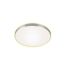runde LED Deckenleuchte mit silbernem Rand und Backlight