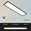 LED-Panelleuchte schwarz CCT 2600 lm Fernbedienung 100 x 25 x 6 cm
