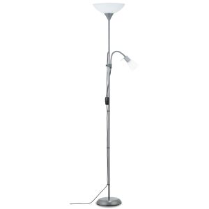 Stehleuchte 'Mona' silber 2-flammig 175 cm