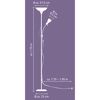 LED-Stehlampe E14, E27 Ø 27,5 x 175 cm