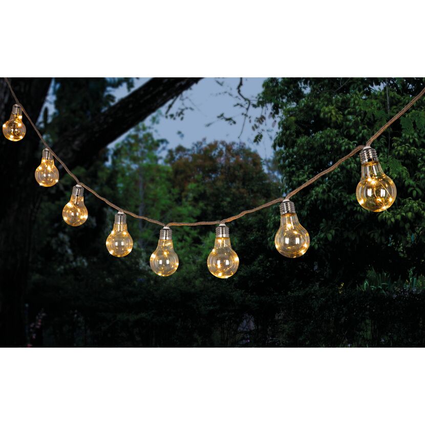 Lichterkette mit Glühbirnen