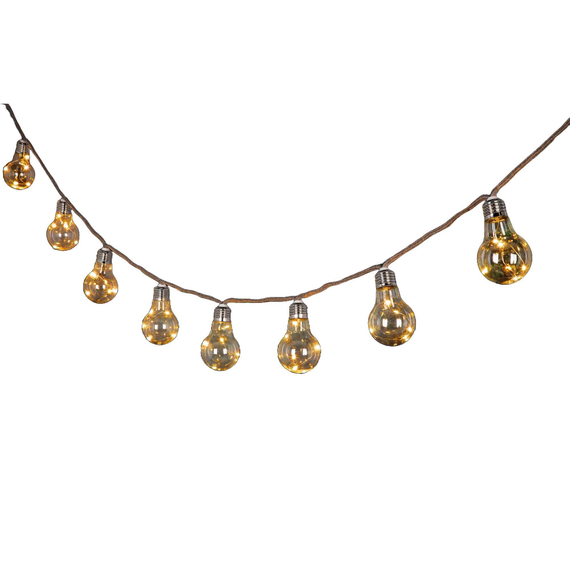 Lichterkette mit Glühbirnen