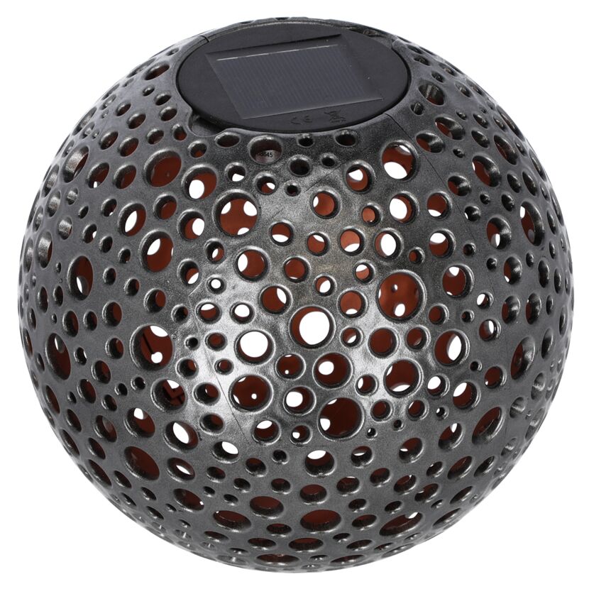 Solar-Außenstehlampe warmweiß IP 44 Ø 25 x 25 cm