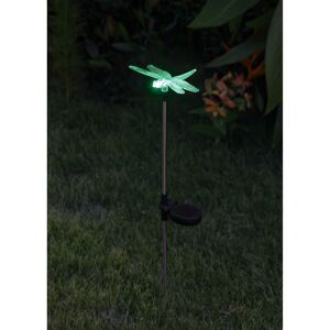 LED-Solarspieß 'Libelle' mit RGB 66 cm