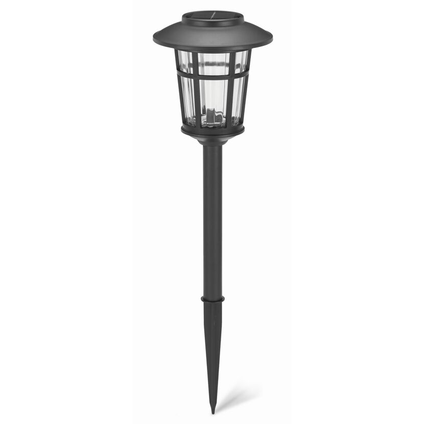 Schwarze Solar-Wegeleuchte