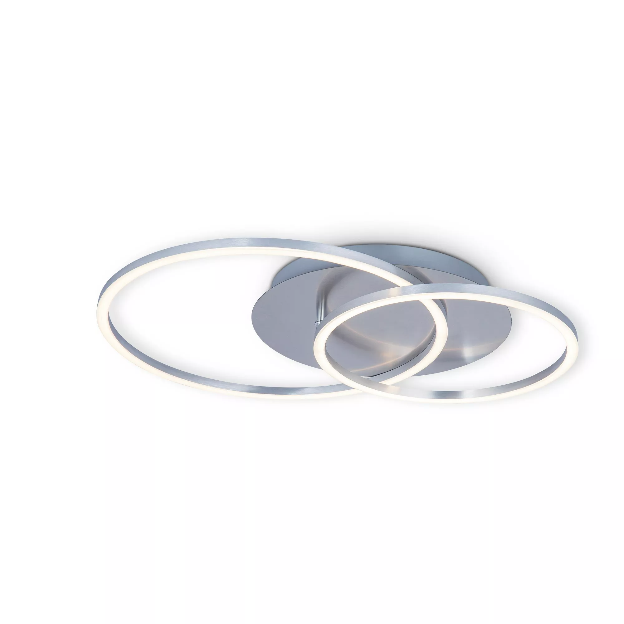 LED-Deckenleuchte 'Circle' silbern Aluminium, Kunststoff zwei Ringe + product picture