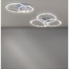 Zwei Deckenleuchten Fabienne mit jeweils drei LED-Ringen