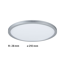 LED-Panel 'Atria Shine Backlight Warmweiß' 16 W chrom matt